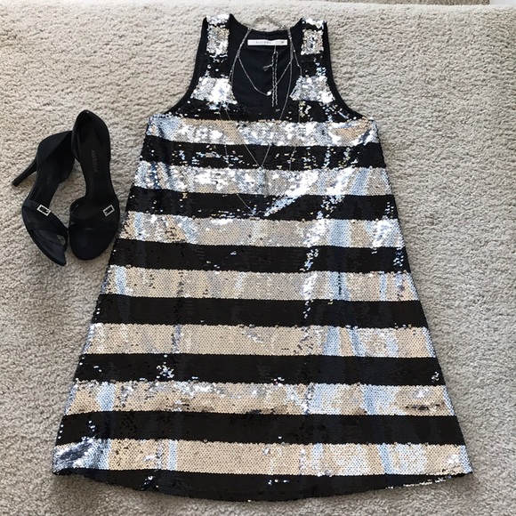 Black & Silver Sequin Dress - Picture 3 of 8